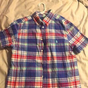 Ralph Lauren Plaid Shirt Boys 14-16(L)